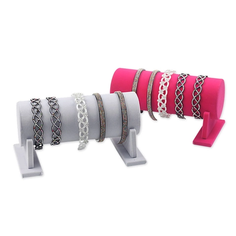 Samt Stirnband Ausstellungsständer Zylindrischer Haarschmuck Halter Schmuck Armband Organizer Profi Display