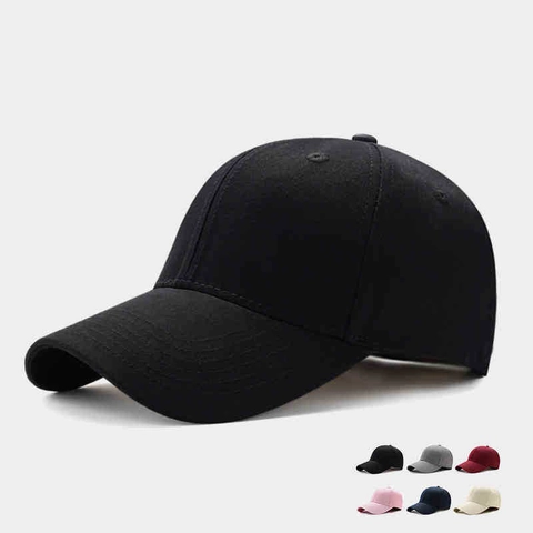 Adjustable Baseball Cap Solid Color Cotton Twill Curved Brim Sun Shade Outdoor Leisure Sports Unisex