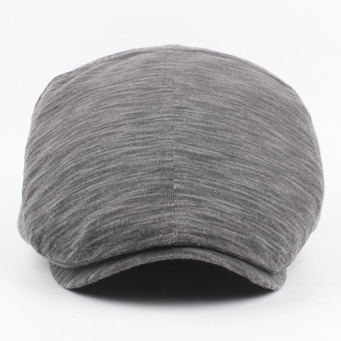 Vintage British Ivy Cap Woolen Felt Solid Color Warm Adjustable Flat Cap For Men Women Casual Retro Driving Hat