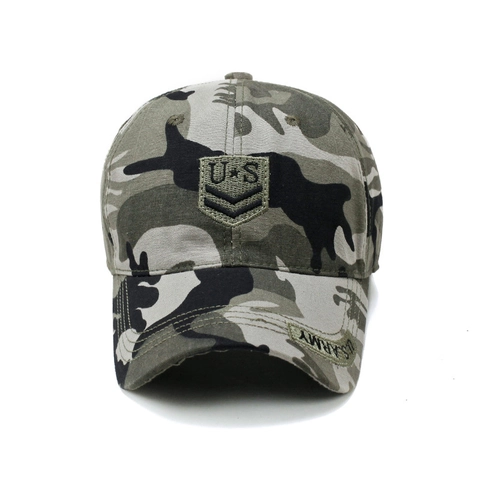 Gorra De Béisbol De Camuflaje Militar Para Hombre Táctica Lona De Algodón Sombrero Deportivo Al Aire Libre Con Bordado US Army