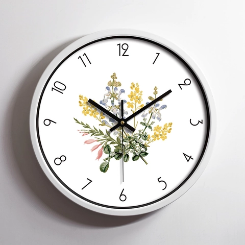 Orologio Da Parete Rotondo Moderno Silenzioso Telaio In Metallo Movimento Al Quarzo Specchio In Vetro Casa Decorazione
