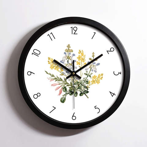 Orologio Da Parete Rotondo Moderno Silenzioso Telaio In Metallo Movimento Al Quarzo Specchio In Vetro Casa Decorazione