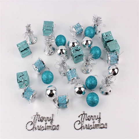 Addobbi Per Albero Di Natale Decorazione Da Appendere Palla Plastica Campana Tamburo Scatola Regalo Targa Buon Natale