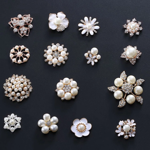 Alloy Strass Faux Künstliche Perle Blume Charms DIY Dekorative Accessoires Für Handyhülle Schuhe Schmuckherstellung Elegant