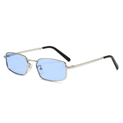 Rectangular Sunglasses Metal Frame UV400 Protection Vintage Trendy Driving Eyewear Fashion Unisex