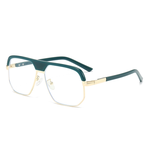 Occhiali Da Sole Quadrati Oversize Per Donna Uomo Moda Vintage Montatura In Metallo PC Protezione UV Stile Street