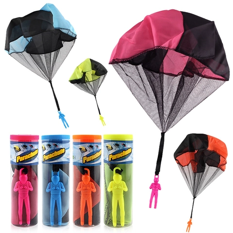 Giocattolo Paracadute Da Lanciare A Mano Con Soldatino Per Sport All Aperto In Tessuto Poliestere Durevole Regalo Bambini