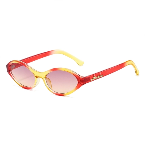 Gafas De Sol Retro Cat Eye Para Mujeres Hombres Moda Degradado Montura Ovalada Anti Luz Azul Gafas PC Eyewear