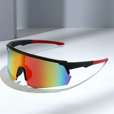 Gafas De Sol Deportivas Montura PC Protección UV400 A Prueba De Viento Lentes Envolventes Para Ciclismo Correr