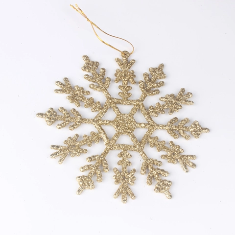Ornamenti Appesi A Fiocco Di Neve Di Natale Plastica Luccicante Tema Invernale Decorazione Festa Accessori Albero