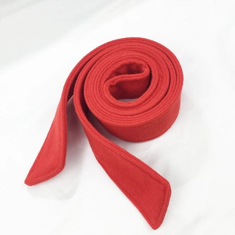 Women Faux Wool Coat Belt Decorative Waist Tie Band For Winter Overcoat With Resin Buckle Solid Color Elegant Commute Accessory