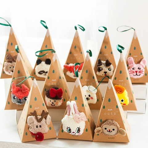 Calze Da Pavimento In Pile Corallo Ispessite Calde Peluche Ricamo Animali Cartoni Animati Per Bambini Donne Con Scatola Regalo