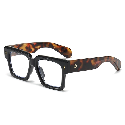 Oversized Square Blue Light Blocking Glasses For Women Men Fashion Trendy PC Frame Anti Eyestrain Computer Gaming Eyewear