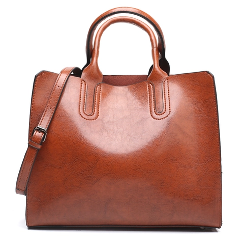 Women Tote Bag PU Leather Large Capacity Handbag With Detachable Adjustable Shoulder Strap Daily Fashion Top Handle Purse