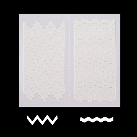 Autocollants Manucure Française Nail Art Pochoirs Ligne Sourire DIY Motif Géométrique Décoration Accessoire Pour Femmes Élégant