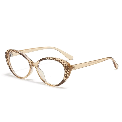 Occhiali Anti Luce Blu Gatto Montatura Ottica TR90 Motivo Geometrico Moda Donne