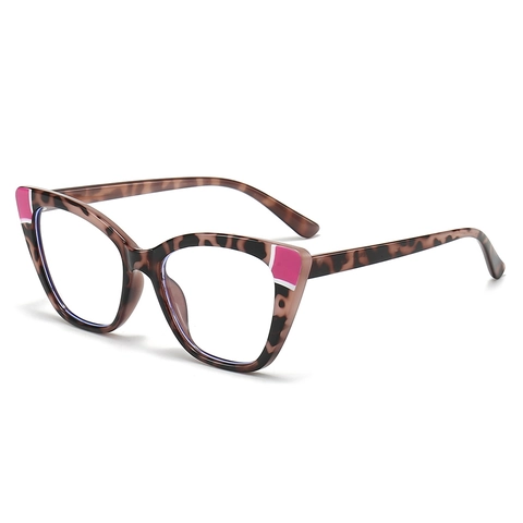 Monture De Lunettes Oeil De Chat Pour Femmes TR90 Anti Lumière Bleue Mode Rétro Style Simple
