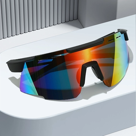 Gafas De Sol Deportivas Ciclismo Protección UV400 Montura PC Lentes De Espejo Correr Pesca Aire Libre Gafas Unisex