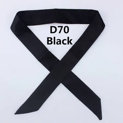 Solid Color Narrow Skinny Scarf Polyester Satin Ribbon For Bag Handle Hair Tie Neck Decoration Multipurpose Women