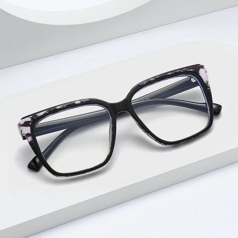 Gafas De Bloqueo De Luz Azul Cuadradas Montura Óptica TR90 Moda Simple Para Hombres Y Mujeres Lentes Claras