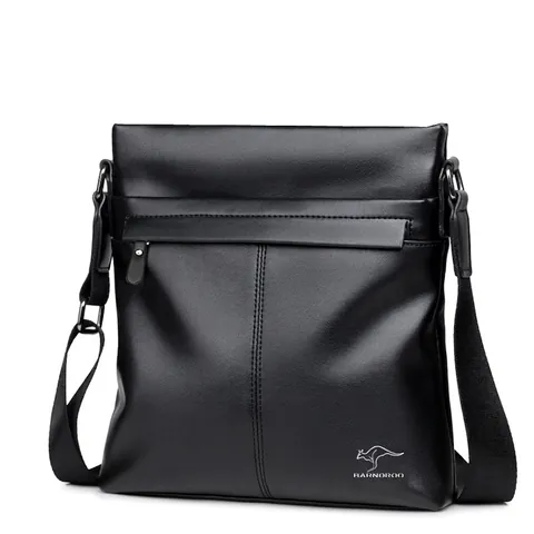 Bolso De Hombro Para Hombre Bolso Cruzado De Negocios Cuero PU Impermeable Gran Capacidad Mensajero Y Cartera