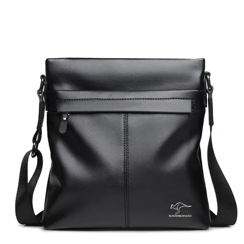 Bolso De Hombro Para Hombre Bolso Cruzado De Negocios Cuero PU Impermeable Gran Capacidad Mensajero Y Cartera