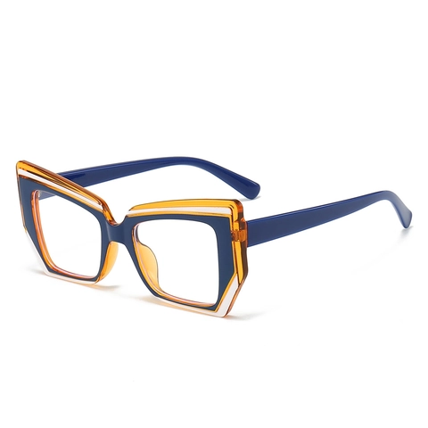 Occhiali Anti Luce Blu Gatto Oversize Alla Moda Montatura Geometrica TR90 Per Donna Occhiali Per Computer