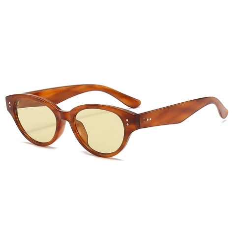 Occhiali Da Sole Cat Eye Per Donna Vintage Y2K Moda Protezione UV Montura In PC Con Decorazione A Rivetti