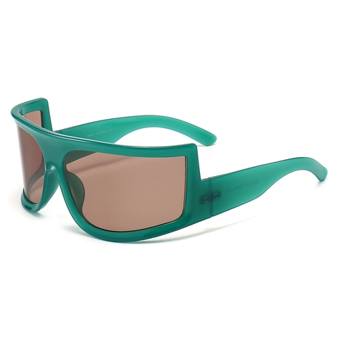 Sport Zonnebril PC Montuur AC Lens UV Bescherming Shield Uit Eén Stuk Cyberpunk Y2K Stijl Voor Wielrennen Outdoor