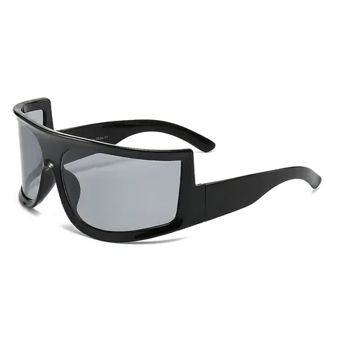 Sport Zonnebril PC Montuur AC Lens UV Bescherming Shield Uit Eén Stuk Cyberpunk Y2K Stijl Voor Wielrennen Outdoor