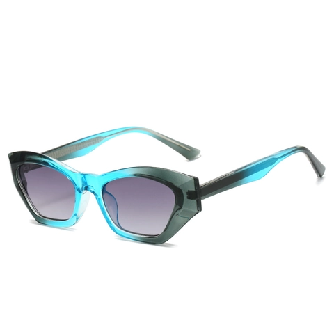 Trendy Polygon Cat Eye Sunglasses For Women Men TR90 PC Frame UV400 Gradient Lens Fashion Oversized Eyewear For Travel Party