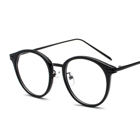 Ronde Retro Optische Brilmontuur Metalen Poten Lichtgewicht Anti Blauw Licht Mode Brillen Voor Heren Dames