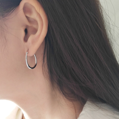 925 Sterling Silber Hufeisen Creolen U-Förmig Poliert Minimalistischer Geometrischer Schmuck Für Damen