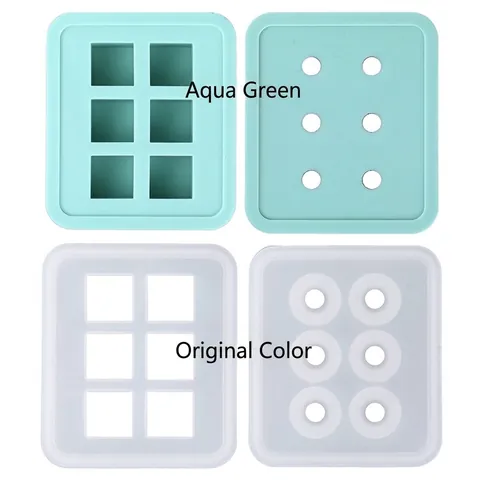 Stampo In Silicone Quadrato Sfera Fusione In Resina Strumento Per Creazione Gioielli DIY Vassoio Per Ghiaccio Cioccolato Caramelle