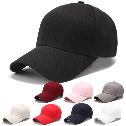 Gorra De Béisbol De Algodón Minimalista Ajustable Sombrero De Sol De Color Sólido Para Hombres Mujeres Deportes Al Aire Libre Transpirable