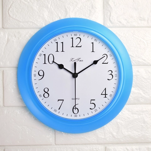 Orologio Da Parete Rotondo Minimalista Moderno Silenzioso Quarzo Senza Ticchettio Plastica Decorativo Per Soggiorno Ufficio