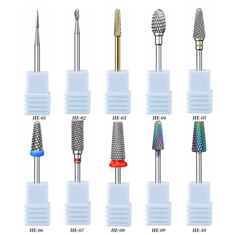 Frese Per Unghie Professionali In Acciaio Al Tungsteno Per Manicure E Pedicure Rimozione Gel Strumento Rotante