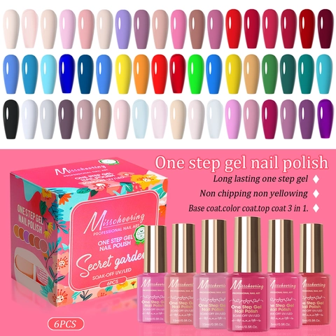 Smalto Per Unghie Gel Professionale Soak Off UV LED Manicure Alta Lucentezza Lunga Durata Formula Passaggio Singolo