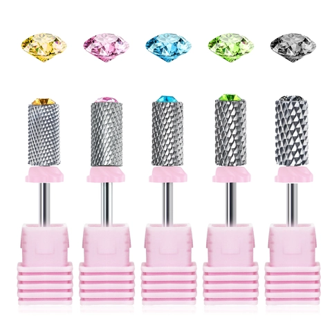 Frese Per Unghie Professionali In Lega Con Strass Strumenti Per Manicure E Pedicure Per Rimozione Gel E Pulizia Cuticole