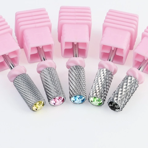 Frese Per Unghie Professionali In Lega Con Strass Strumenti Per Manicure E Pedicure Per Rimozione Gel E Pulizia Cuticole