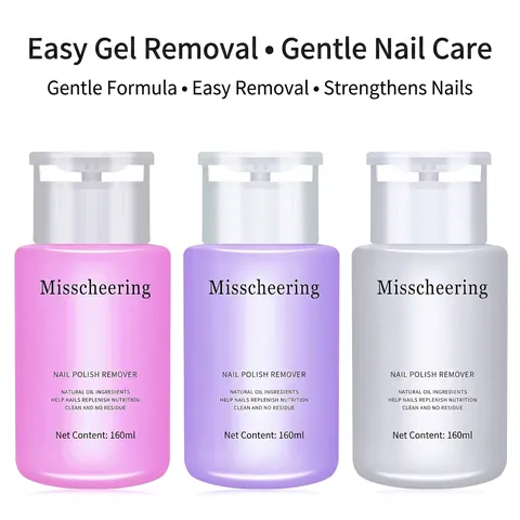 Dissolvant Pour Vernis À Ongles Nettoyant Gel Liquide Pour Gel UV LED Flacon À Pompe Salon Formule Douce