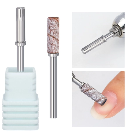 Bande Abrasive Per Fresa Per Unghie E Punta Mandrino Acciaio Inossidabile Lucidatura Manicure Pedicure Strumenti