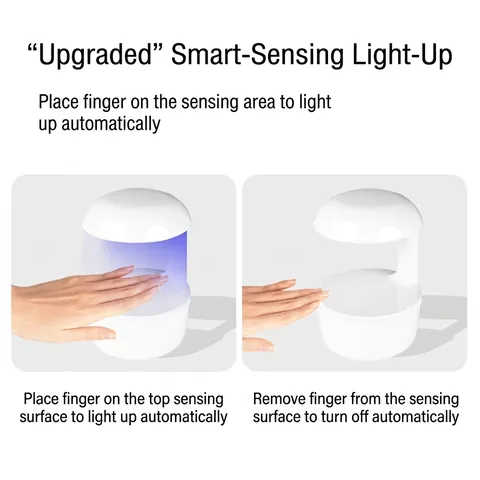 Mini UV LED Nail Lamp Portable Handheld Induction Light For Gel Curing Manicure DIY Professional Desktop Tool