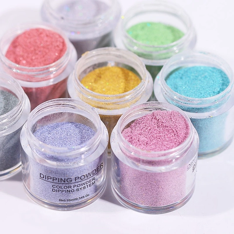 Nagel Dipping Poeder Glitter Holografisch Glimmer Manicure Stof Voor DIY Salon Kunst Decoratie Professioneel