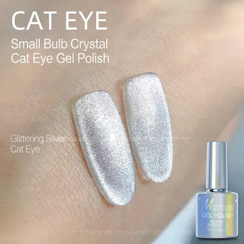 Crystal Cat Eye Nail Gel Polish Sparkling Reflective Magnetic Soak Off UV LED Lacquer For Professional Manicure Art
