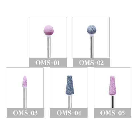Punte Per Fresa Per Unghie Quarzo Ceramica Testine Di Levigatura Per Manicure Rimozione Pelle Morta Lucidatura Acciaio Inossidabile