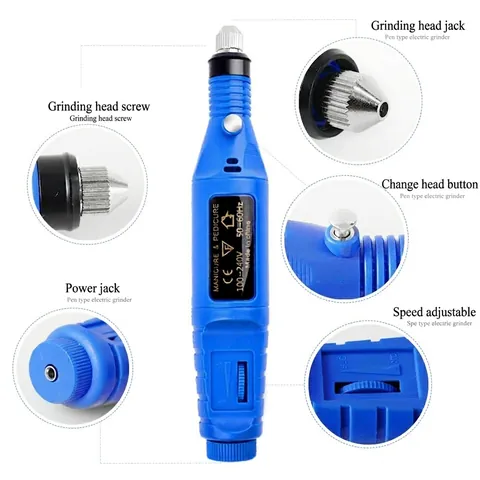 Fresa Per Unghie Elettrica USB Portatile Strumento Professionale Per Manicure Pedicure Penna Lucidatura Per Unghie In Gel