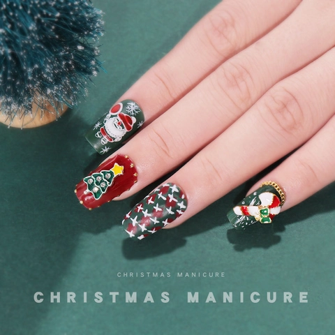 Nagel Stamping Platen Roestvrij Staal Kerst Halloween Vakantie Thema DIY Manicure Kunst Decoratie Sjablonen Patroon Afbeelding