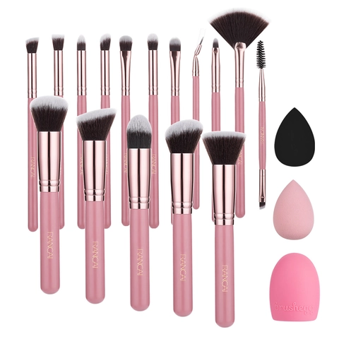 Professionelle Make-up Pinsel Holz Weiche Synthetikfasern Foundation Puder Lidschatten Rouge Pinsel Beauty Tools Kit