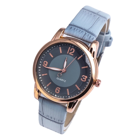Damen Quarzuhr Mode Legierung Gehäuse Kunstleder Armband Krokodil Muster Arabische Ziffern Analog Lässige Armbanduhr